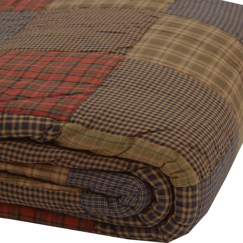 Cedar Ridge Rustic Twin Cotton Patchwork Quilt