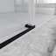 60 po X P 74 po H Porte de douche coulissante semi-sans cadre au fini noir-110983341
