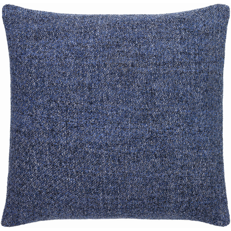 Coussin décoratif Amalfi Boucle, Housse de coussin seulement - sans coussin, 20 po x 20 po, Marine