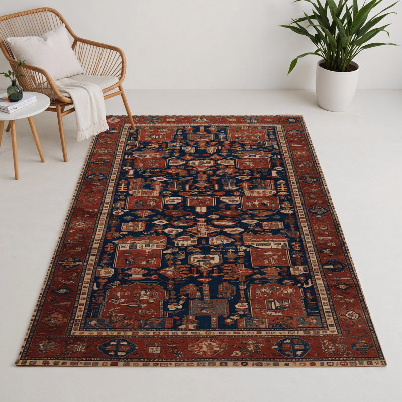 Tapis turc intérieur et extérieur brun, Rectangulaire 3 pi x 5 pi