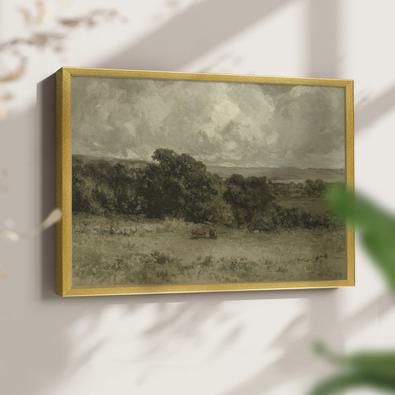 Paysages rétro-DCCI-impression encadrée - réaménageable, H 8 po x l 10 po, Or