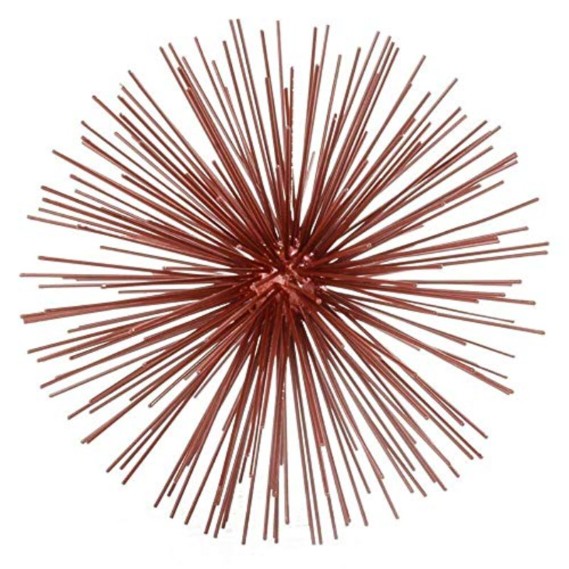 Erizo Spiked Large Sphere, 8" H x 8" W x 8" D, Red