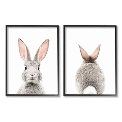Stupell Industries Back & Front Bunnies 2 Piece Canvas Wall Art Set Design by Sisi and Seb -  a2-590_cn_2pc_24x30