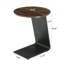 Table de bout ronde en forme de C, table d'appoint peu encombrante pour salon, chambre à coucher-1715966009