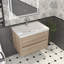 Meuble-lavabo simple 29,5 po avec plateau en acrylique Hoehne-838389635