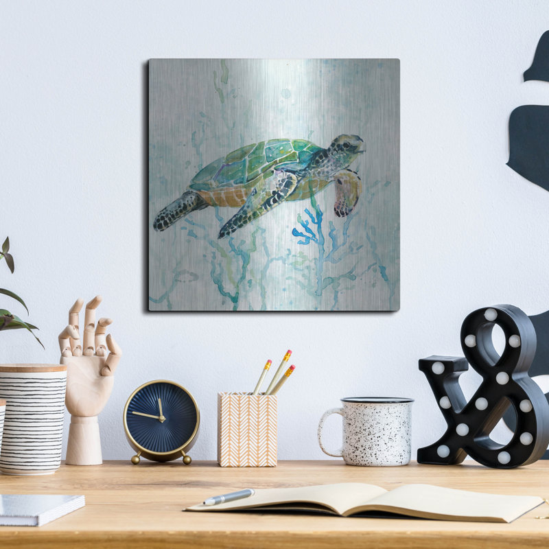 «Sea Turtle Swim» par Carol Robinson, H 12 po x l 12 po