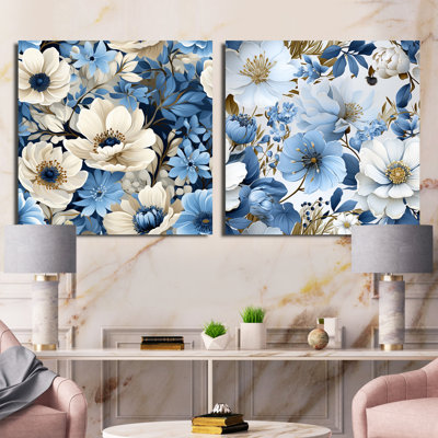 Palma - Floral Square Collage Set Of 2