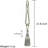 Chassi Rayon Adjustable 23.6" Curtain Tieback-1407459375
