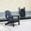 Chaise Hdpe confortable et résistante aux intempéries avec porte-gobelet intégré pour l'extérieur