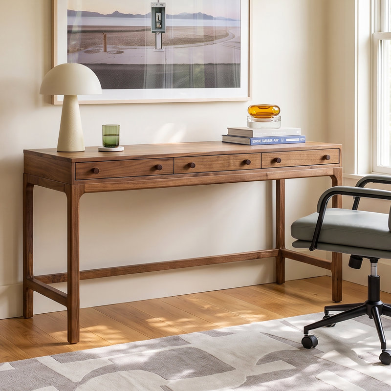 Jacobsen Solid Wood Top Writing Desk