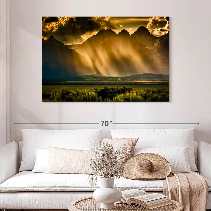 Alvord Stormy Grand Tetons, H 32 po x l 48 po