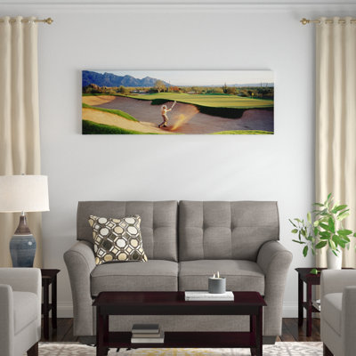 " Side Profile Of A Man Playing Golf At A Golf Course, Tucson, Arizona, USA " by Panoramic Images