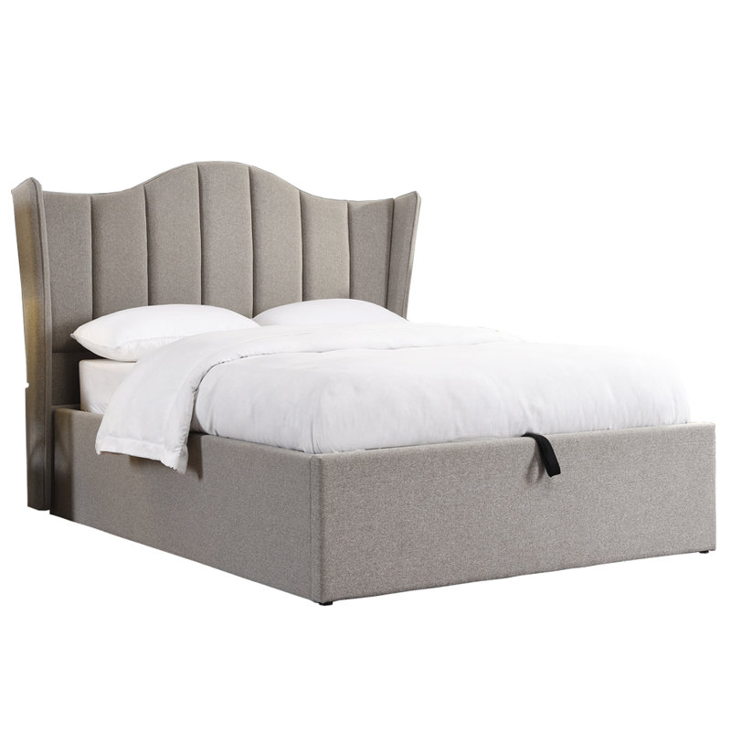 Massey Upholstered Lift Up Storage Bed, Double (4'6)
