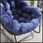 Chaise berçante d'extérieur en rotin-364825363