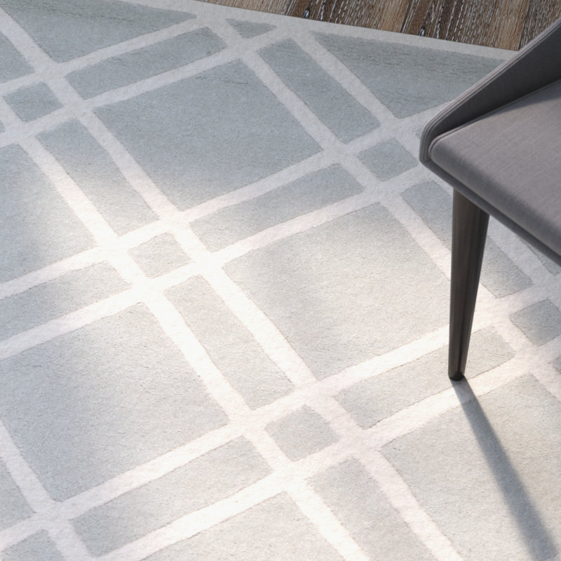 Teresita Hand Tufted Wool Geometric Rug, Runner 2'3" x 7'