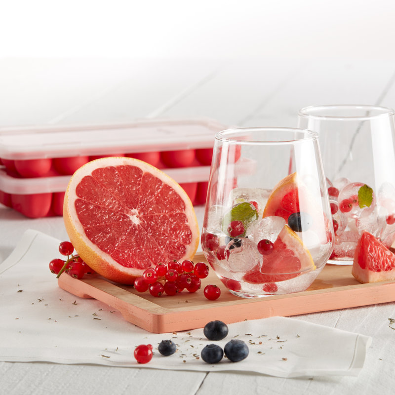 Lékué Heart Ice Cube Tray with Lid