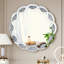 Miroir mural argenté Silver Crush Diamond