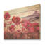 «Perfectly Passionate Flowers Field», art mural en bois sur bois de pin naturel-101402411