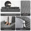 Canapé modulaire en Corduroy avec méridienne réversible, 3 coussins décoratifs inclus, aucun assemblage requis, canapé en L pour le salon