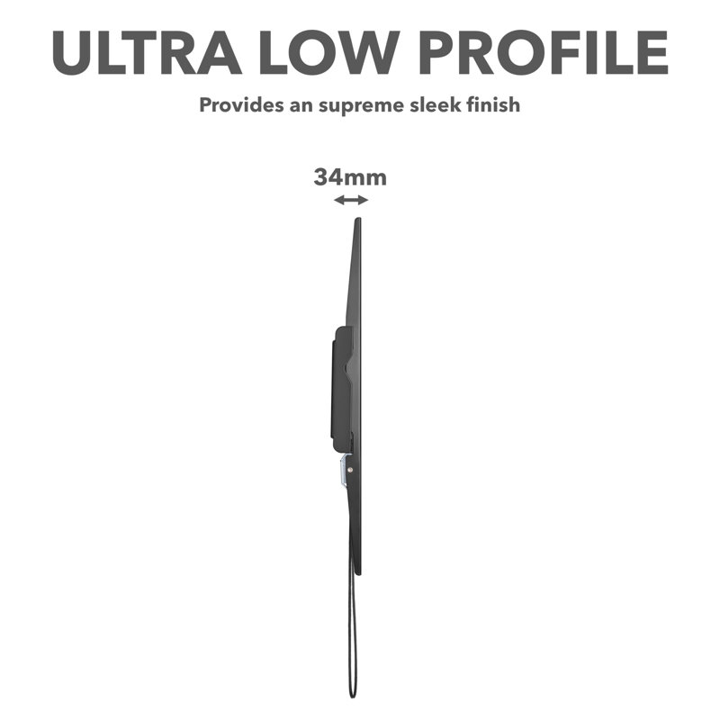 Lauer Fixed Universal Wall Mount for 37"-80" Flat Panel Screens