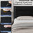 Laurea Steel 3 Piece Bedroom Set, Modern Farmhouse Platform Bed Frame with 2 Nightstands, Rustic Black Queen Size Bedroom Furniture Set, No Box Spring Needed-1962201644-1962201620