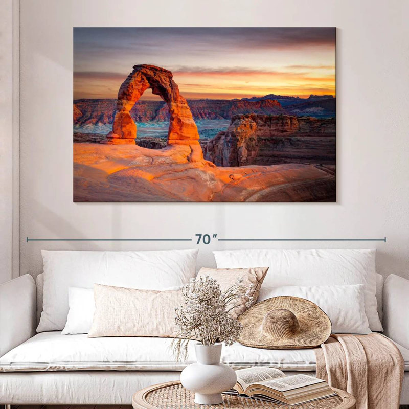 Alvord Delicate Arch In Utah, H 34 po x l 51 po