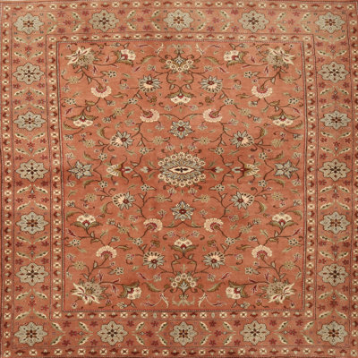 Tapis brun/noir/crème traditionnel