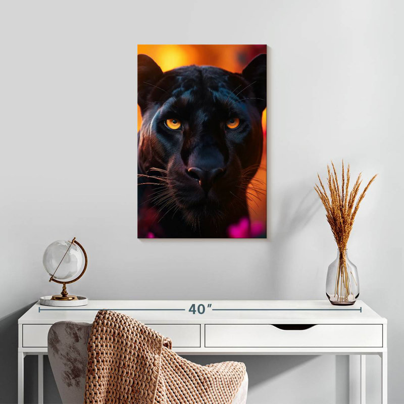 Brampt Black Panther Sunset, 24" H x 16" W