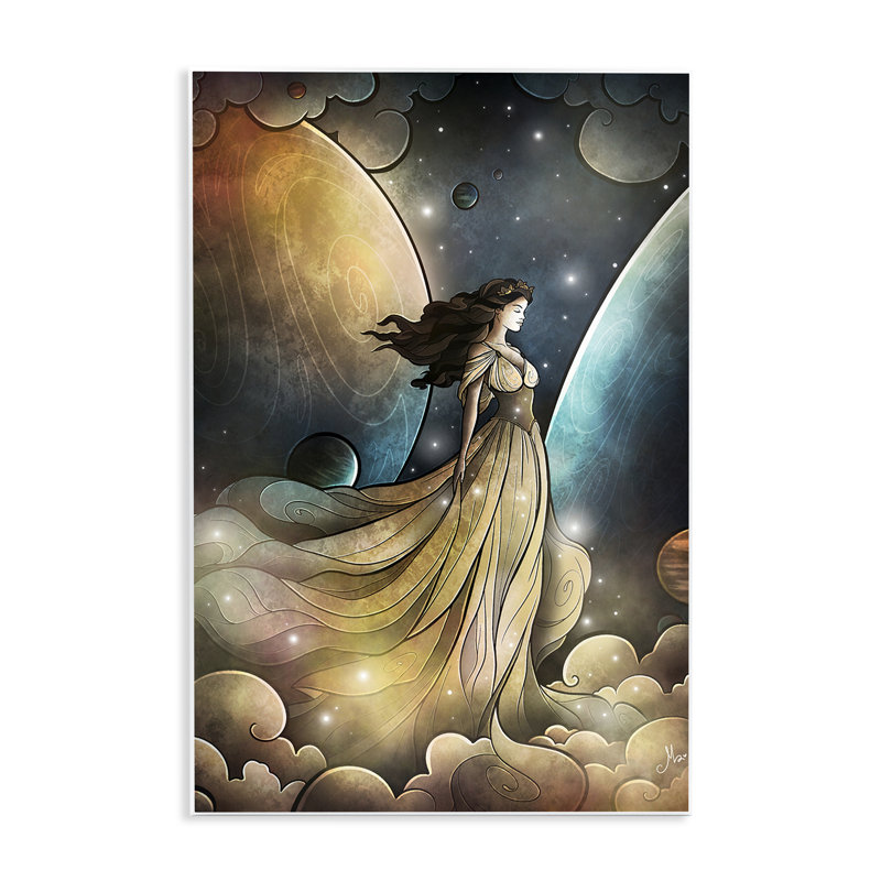 «Heir of Heaven», plaque murale par Mandie Manzano, H 19 po x l 13 po