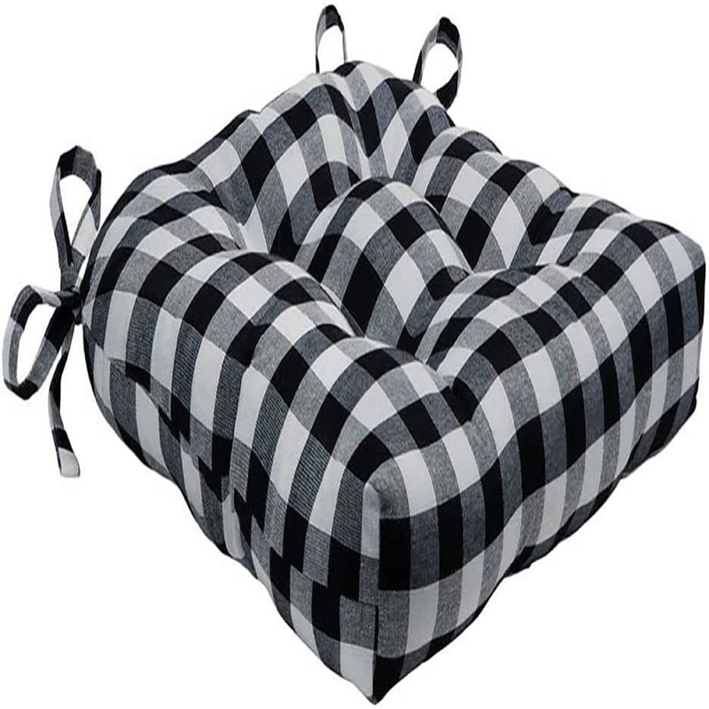 Coussin de coussin d'extérieur, Noir
