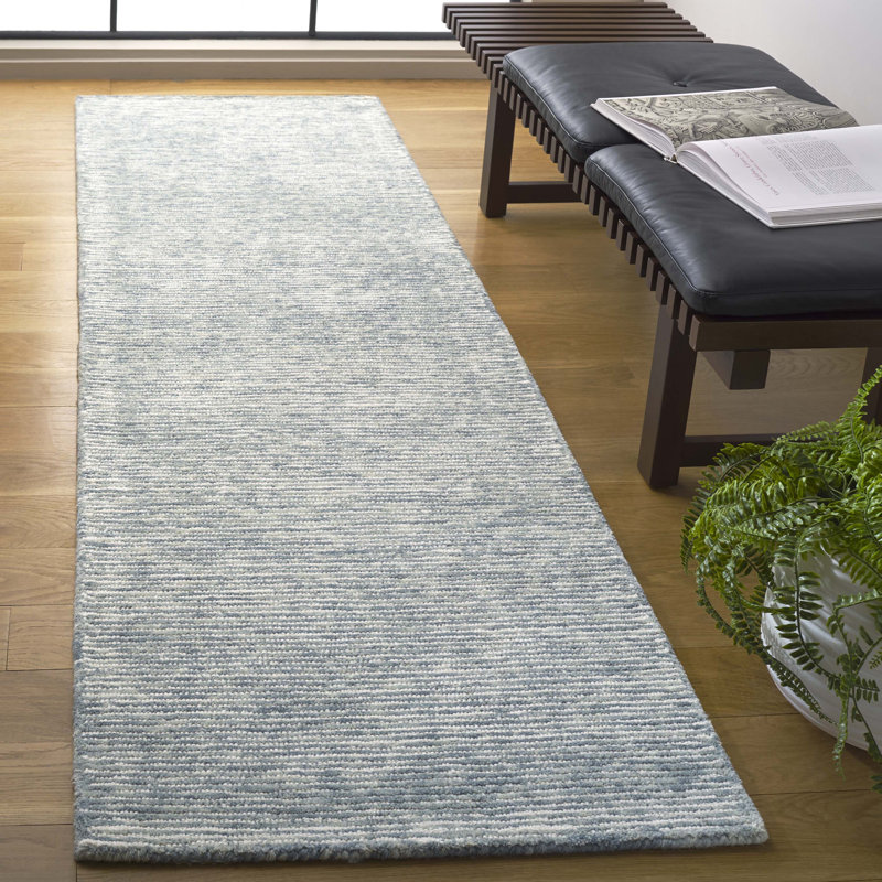 Tapis en coton touffeté à la main Sivam, Tapis de couloir 2 pi 3 po x 8 pi