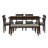 Eickhoff 6 - Person Solid Wood Dining Set-106907590