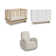 Santorini 5-In-1 Convertible Crib, Santorini 6 Drawer Dresser, And Santa Monica Power Recliner