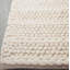Tapis naturel ivoire en laine tissé à la main à grosses perles crème-43862991