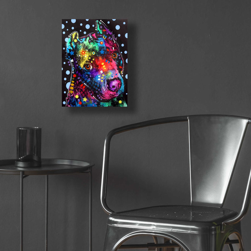 Winston Porter «Companion Pit» par Dean Russo, art mural en verre acrylique ACR-18539, H 16 po x l 12 po x P 0,13 po
