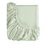 Ensemble de draps en satin sauge pour lit de bébé 4 pièces - doux et soyeux, doux pour les cheveux, froissé