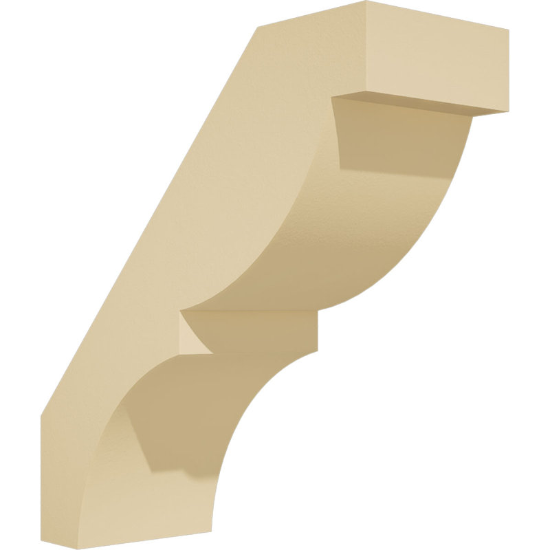 Valencia Signature Urethane Knee Brace, Primed Tan, 5"W x 14"D x 14"H
