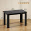 Table de salle à manger moderne 47 "pour 4-6 personnes avec effet de bois, noir-912089800