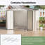 Remise d'extérieur avec charnière et fondation