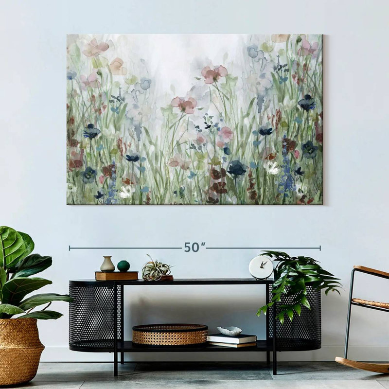 Wildflower Fields Canvas Print, 34" H x 51" W x 1.25" D