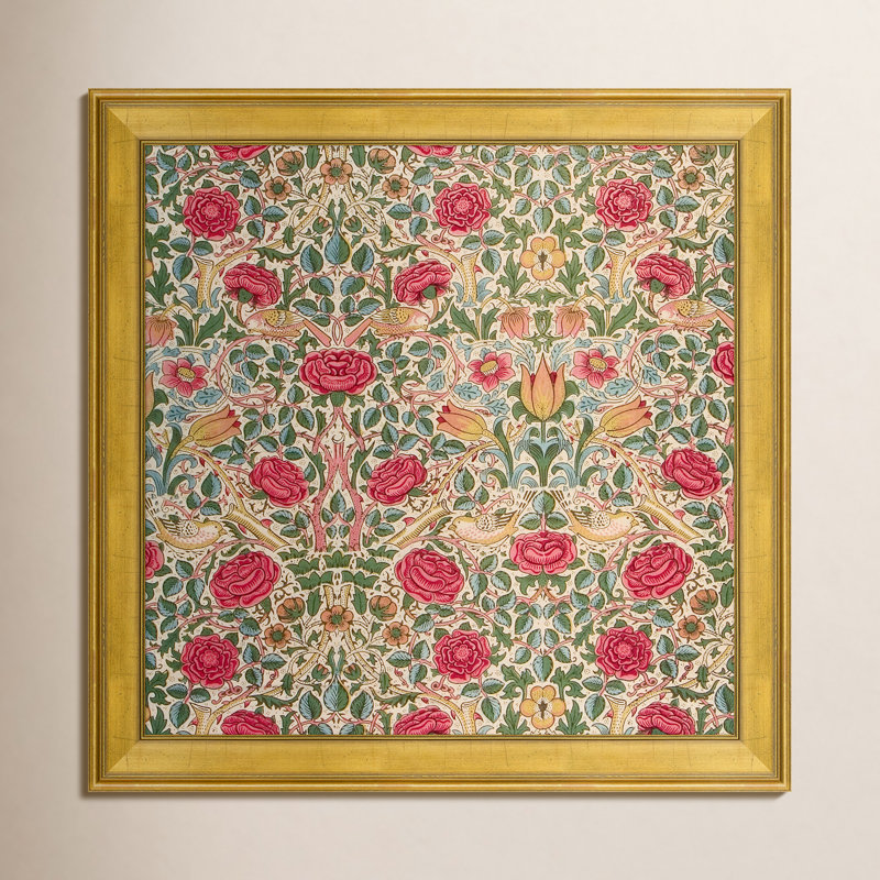 «Floral Design», reproduction d'impression encadrée