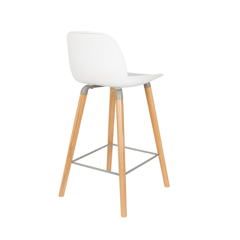 Albert Kuip Counter & Bar Stool, Counter Stool (26" Seat Height), White