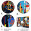 Ville colorée de la ville de Popart II - impression sans cadre sur métal-1192879573