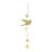  Bird Hanging Accent Brass Metal