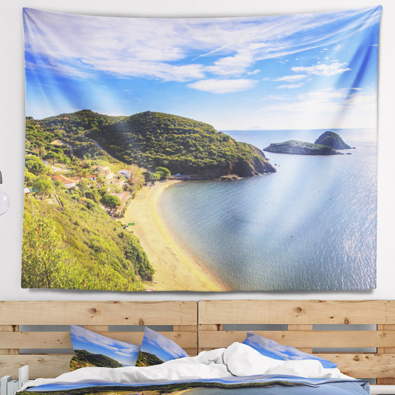 Tapisserie «Seashore Innamorata Beach» et îlots Gemini, H 78 po x l 92 po