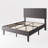 Upholstered Platform Bed with Diamond Pattern Headboard, No Box Spring Needed-980242092-980242089