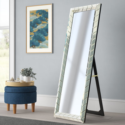 Stillings Wood Flat Floor Mirror