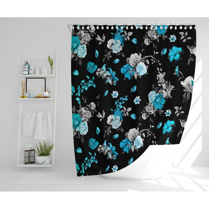 Kunigunde Polyester Shower Curtain Set, 168cm H x 168cm W