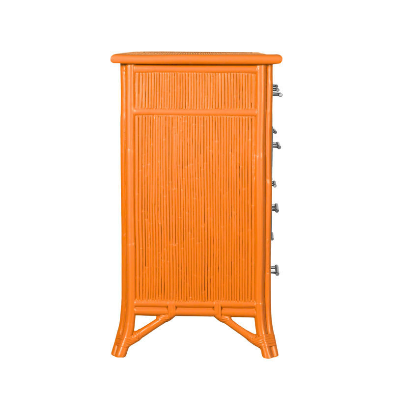 Bermuda 9 - Drawer Dresser, Citrus Orange