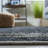 Rider Hand Woven Leather/Cotton/Jute Rug in Beige/Blue-416054660